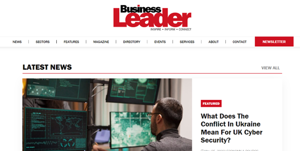 Number 6 Business Leader Magazine