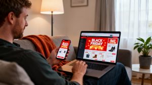 brit-shopping-online-for-black-friday-deals-on-phone-and-laptop