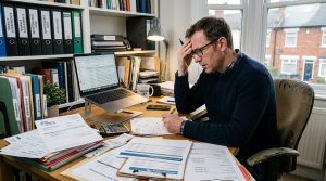 landlord-reviewing-financial-losses-and-tenant-complaints-from-bed-bug-infestation