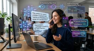 caller-speaking-into-a-phone-while-speech-is-converted-into-text