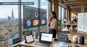 young-entrepreneur-in-a-London-workspace-surrounded-by-digital-technology