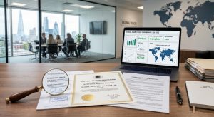 legal-desk-with-documents-magnifying-glass-and-compliance-laptop
