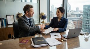 international-business-professionals-exchanging-signed-documents.
